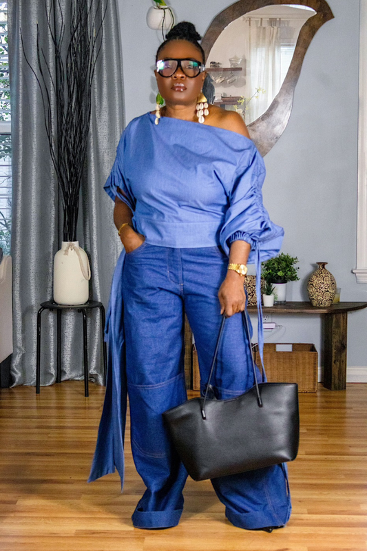 Denim Draw strings | Top