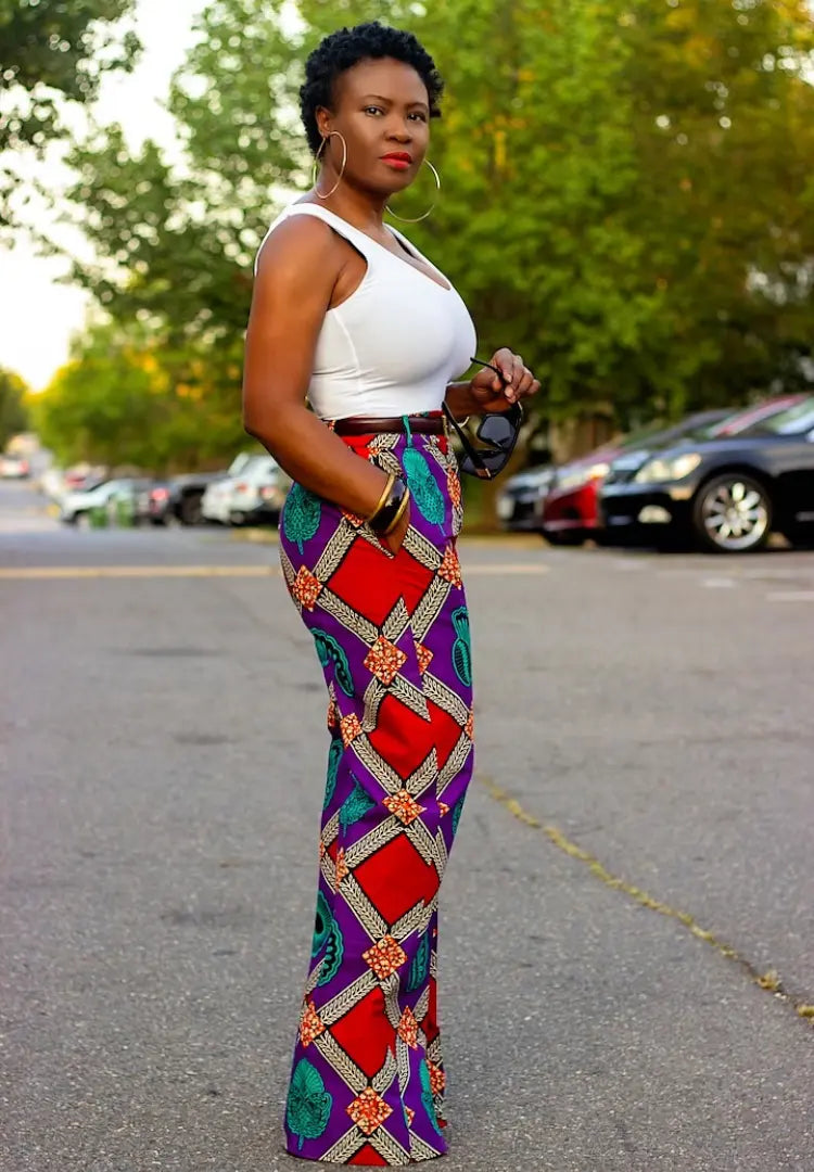 Ankara Print | Boot Cut Pants Alyson Amber