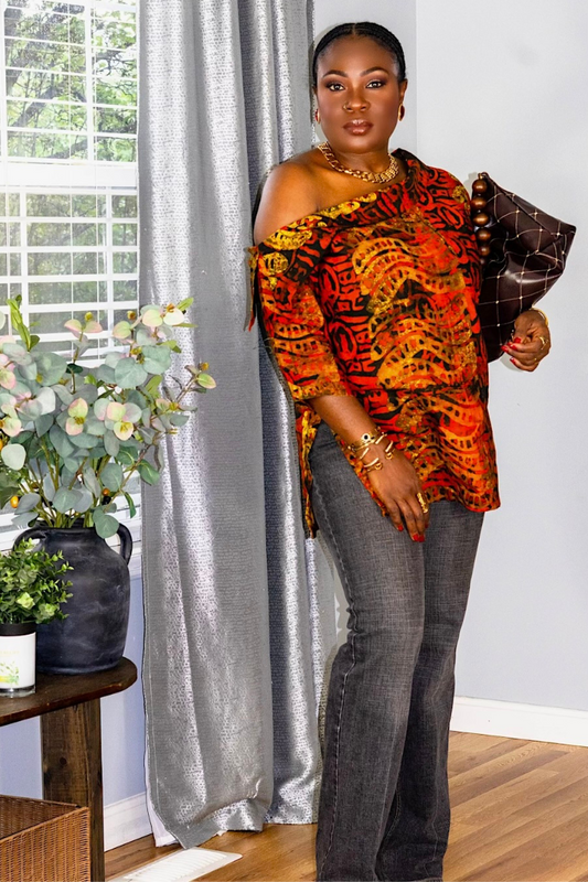 Off Shoulders | Batik Tunic