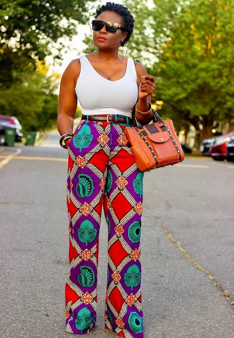 Ankara Print | Boot Cut Pants Alyson Amber
