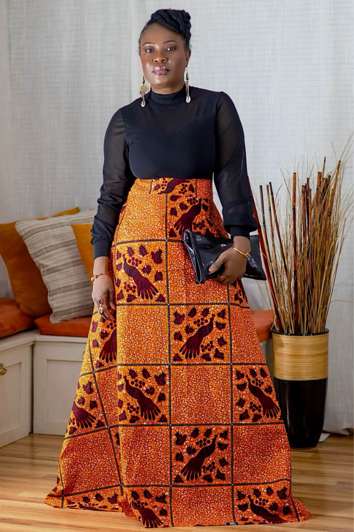 Traditional Print | Maxi Skirt