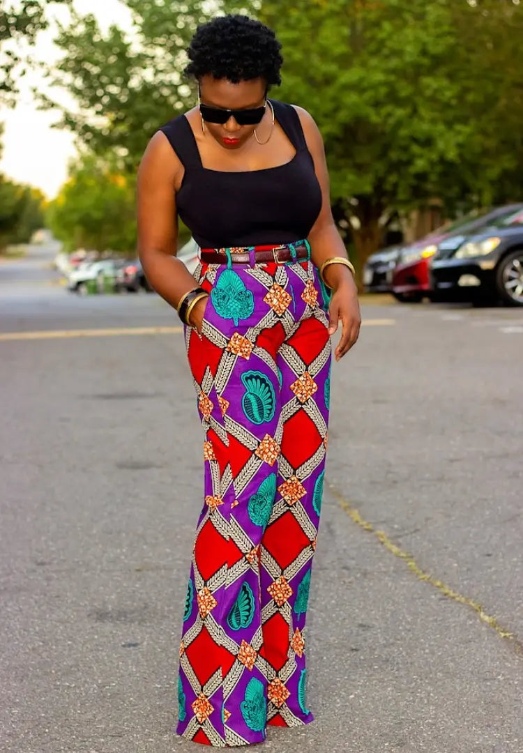 Ankara Print | Boot Cut Pants Alyson Amber