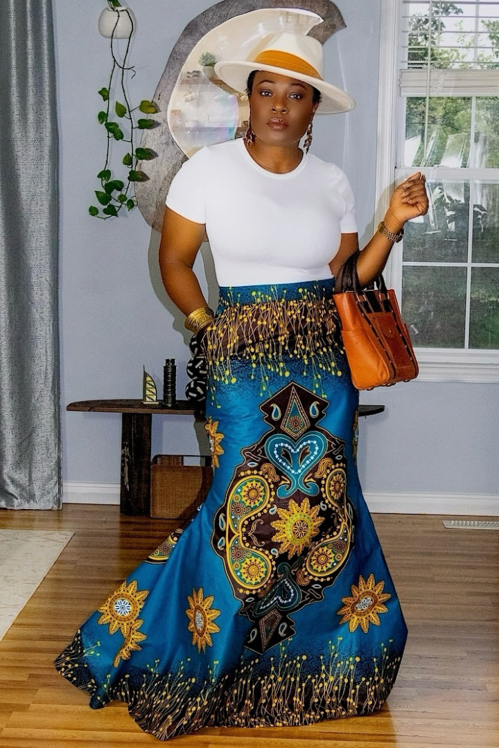 Ankara Mermaid Skirt ALYSON AMBER – ALYSON AMBER - Main Image