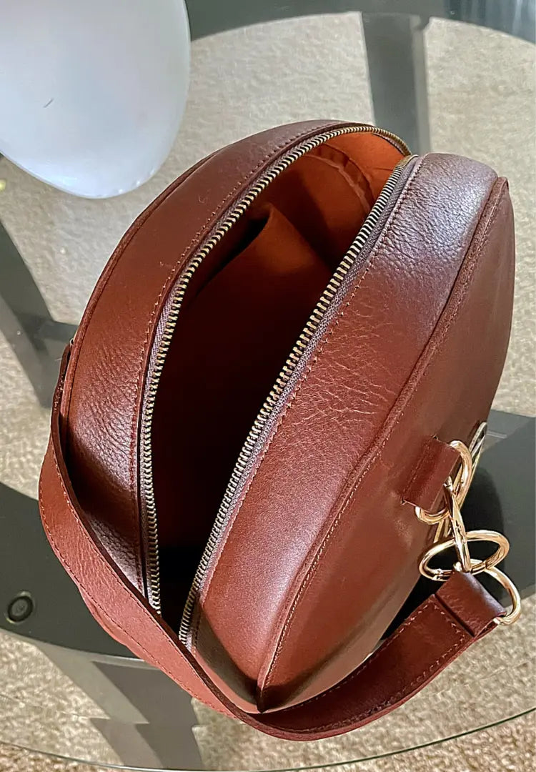 Co-Co Circle Tote | Leather tote ALYSON AMBER