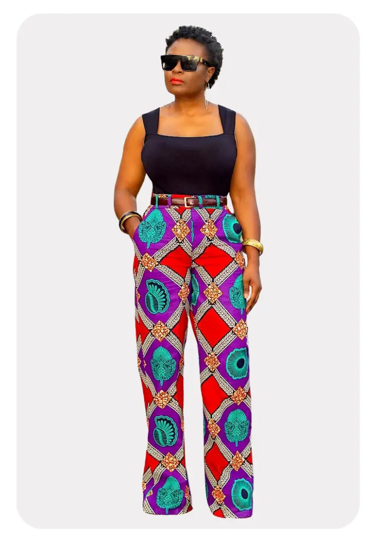 Ankara Print | Boot Cut Pants Alyson Amber