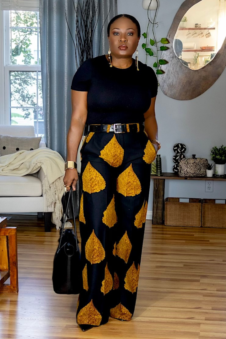 Ankara Golden Leaf | Pants
