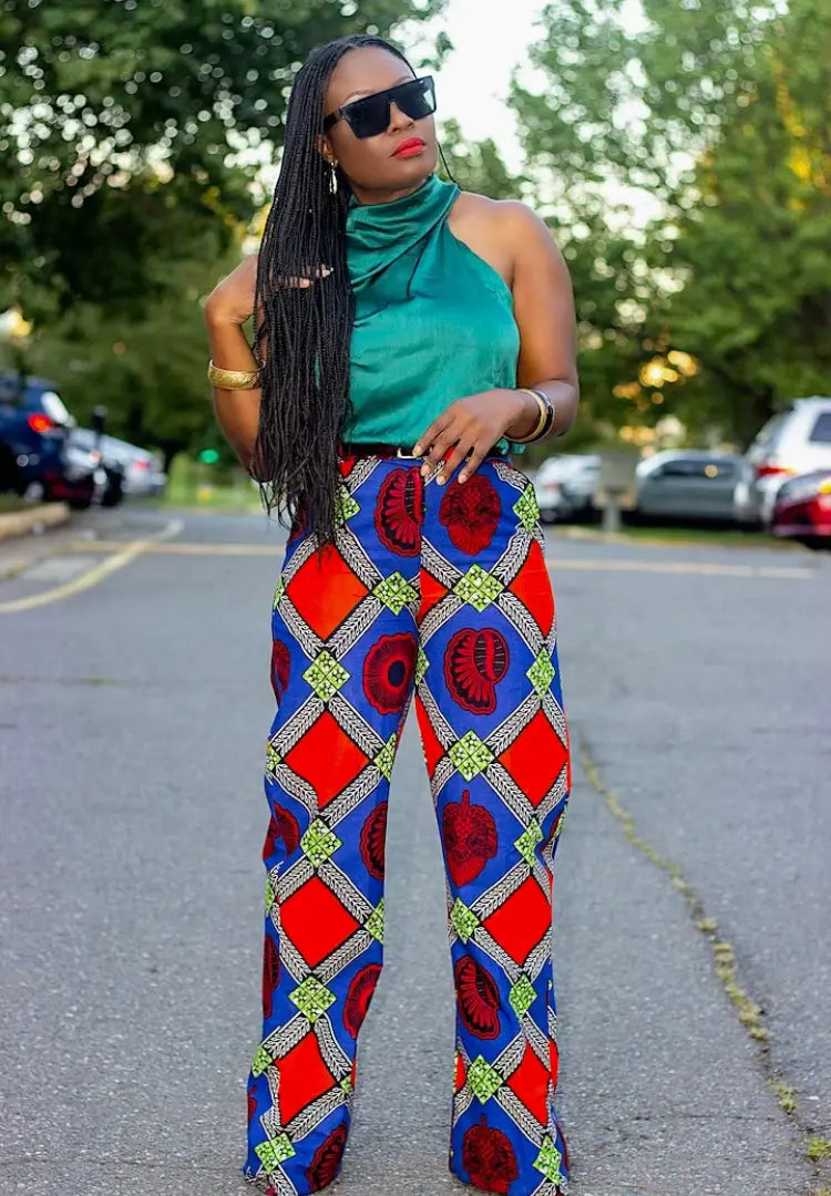 Ankara Print | Boot Cut Pants Alyson Amber