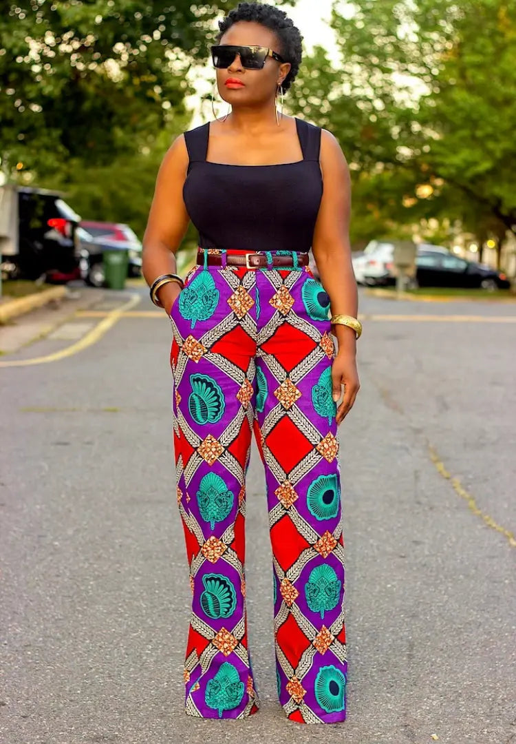 Ankara Print | Boot Cut Pants Alyson Amber
