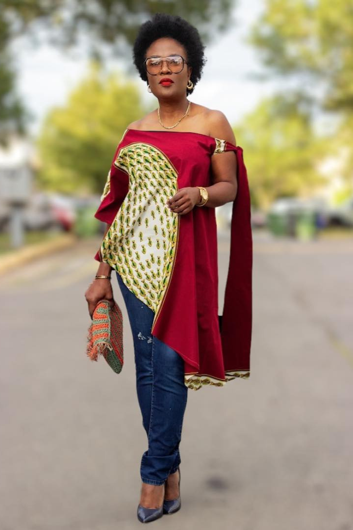 Off Shoulders | Ankara Tunic
