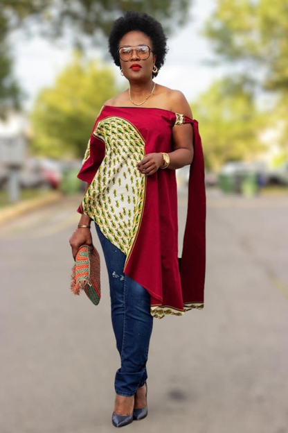 Off Shoulders | Ankara Tunic