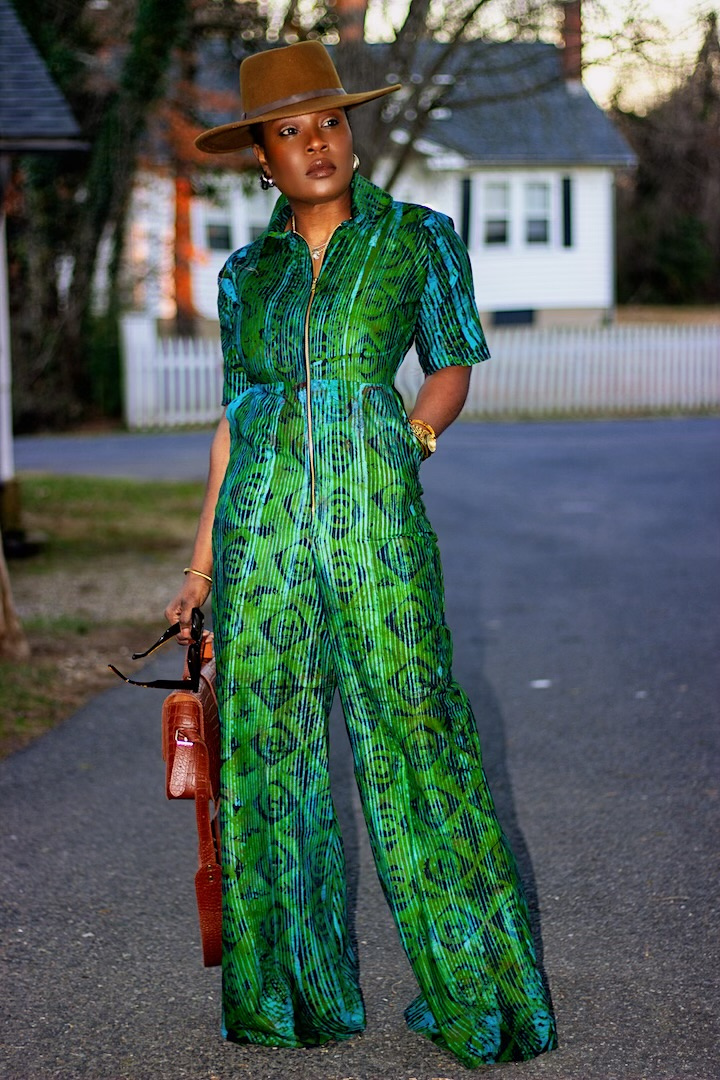 Batik front zip | Jumpsuit