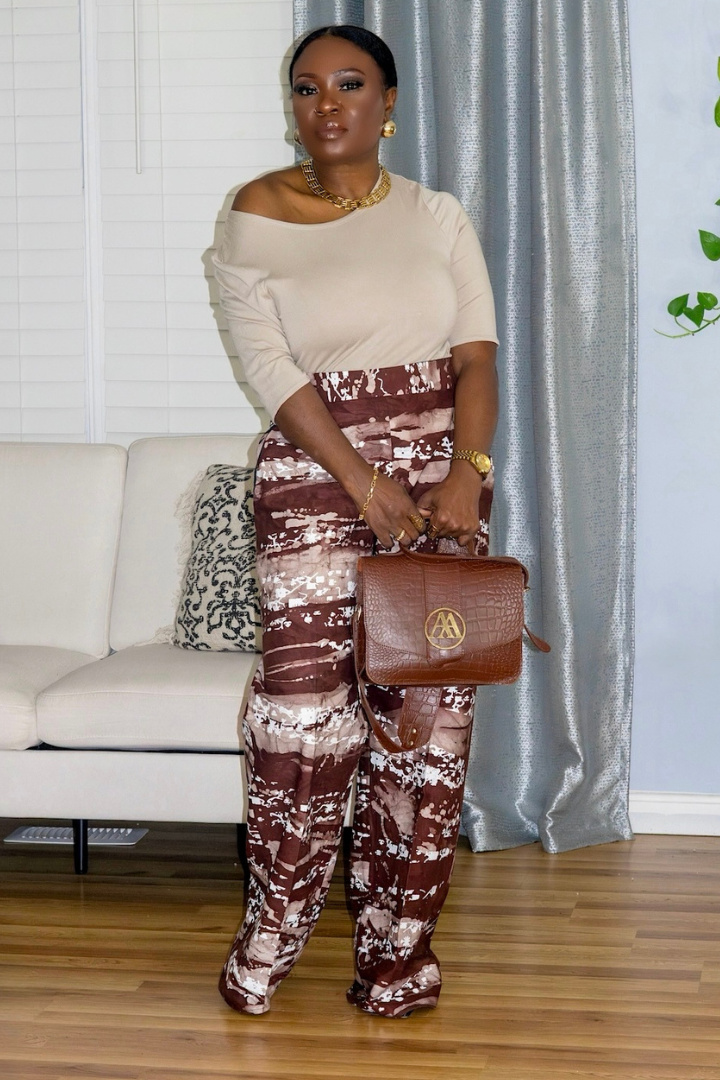 Winter Brown Batik | Pants