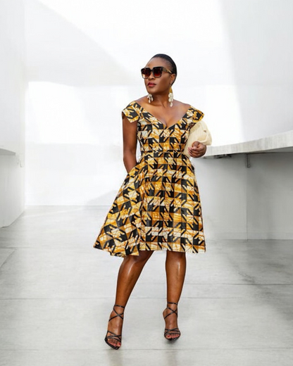 Robe mini-chemise | Manches audacieuses