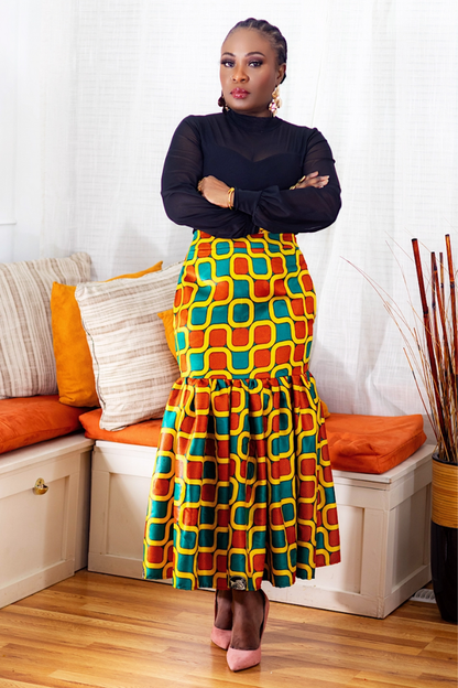 Midi Gathered | Skirt