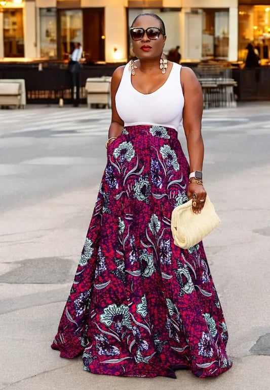 Ankara Maxi | Skirt Alyson Amber