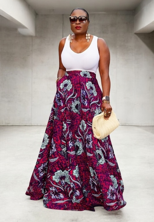 Ankara Maxi | Skirt
