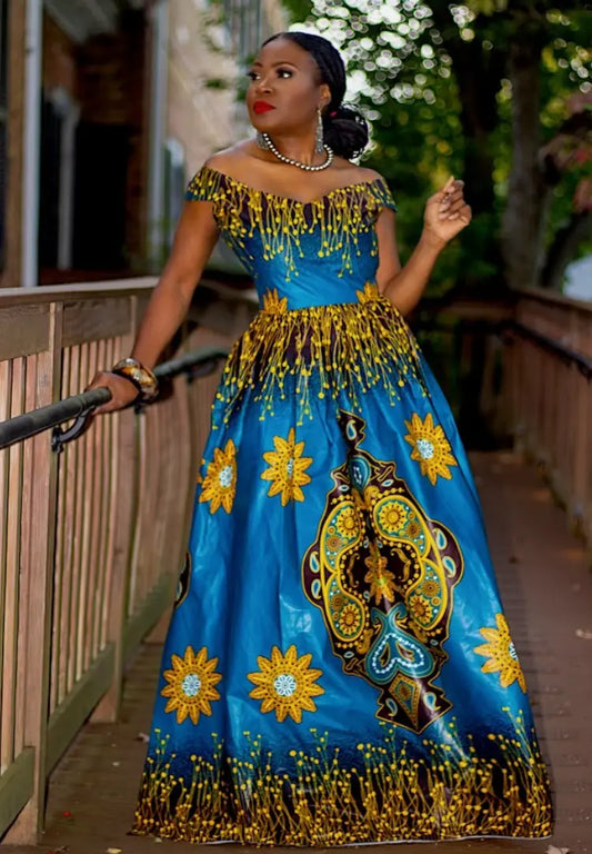 Blue Diamond Maxi | Dress Alyson Amber