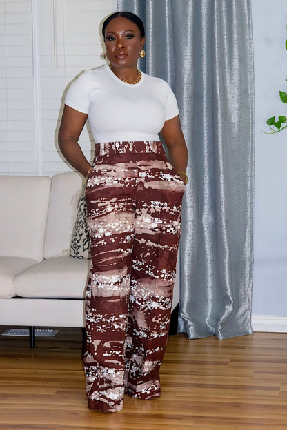 Winter Brown Batik | Pants