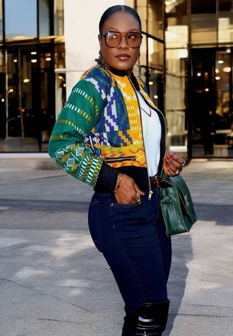 Kente bomber jacket hotsell