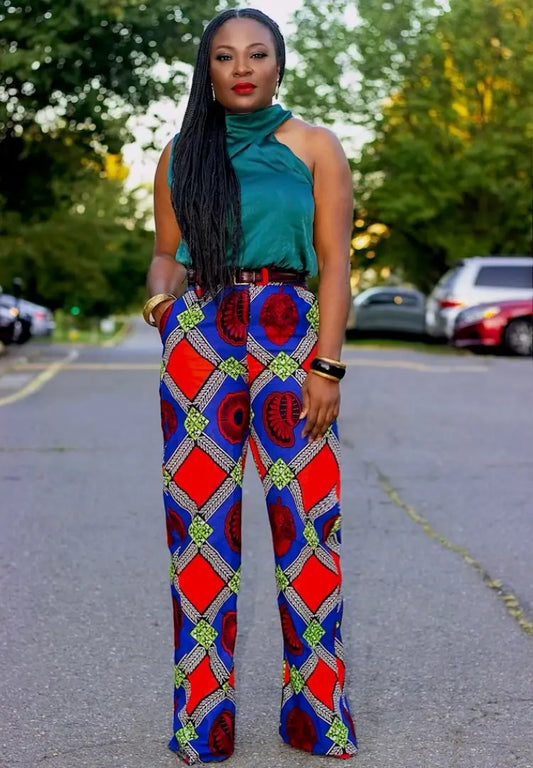 Ankara Print | Boot Cut Pants Alyson Amber