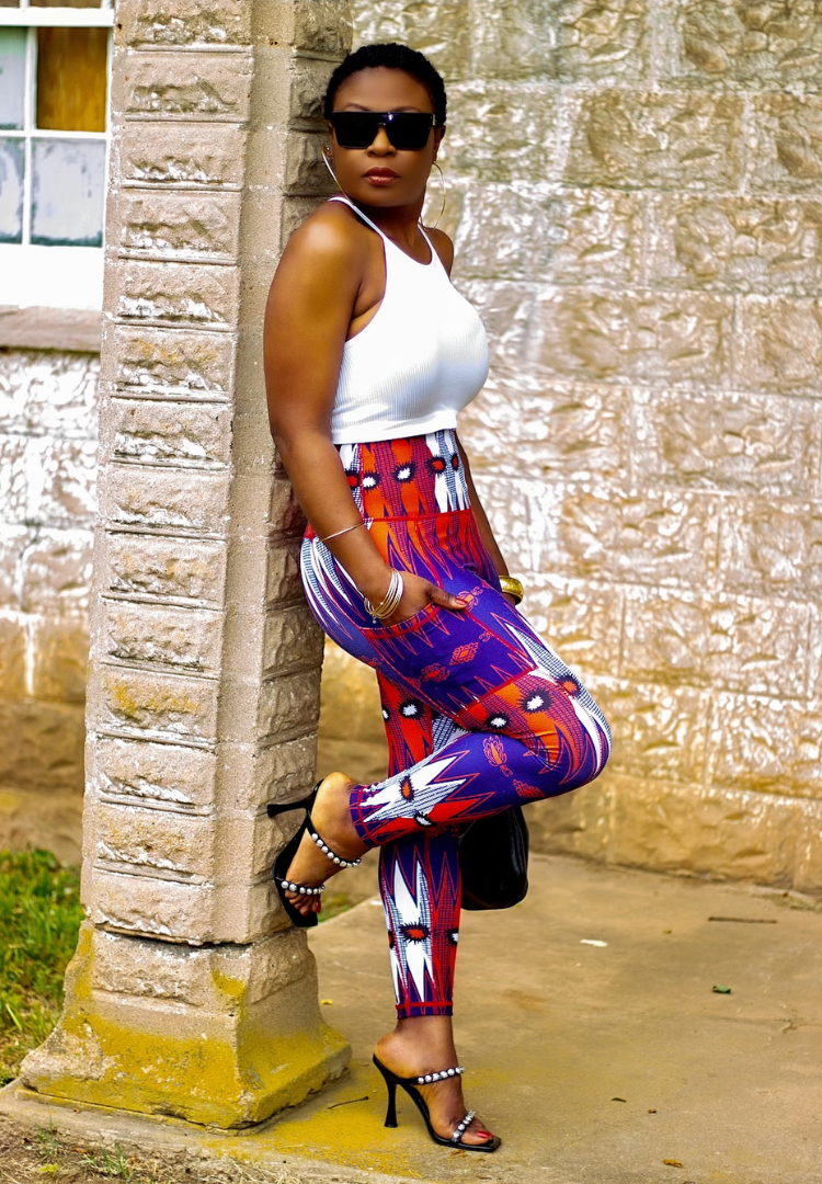 Diamond African Print leggings – ALYSON AMBER