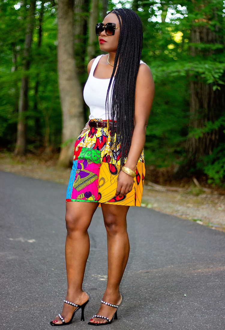 African Print | Shorts - Patch work