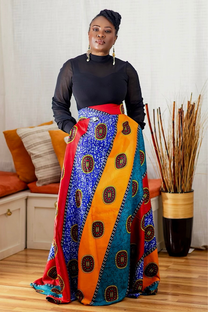 Ankara Multi | Maxi Skirt