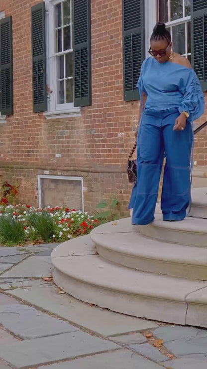 Denim Draw strings | Top