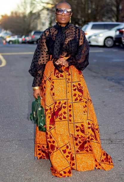 Ankara Maxi wrap | skirt (two prints)